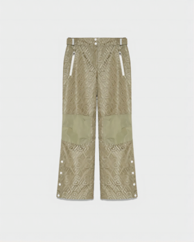 Yves Salomon - Trousers Skiwear - 女装 - 滑雪裤 - 交织色/绿色