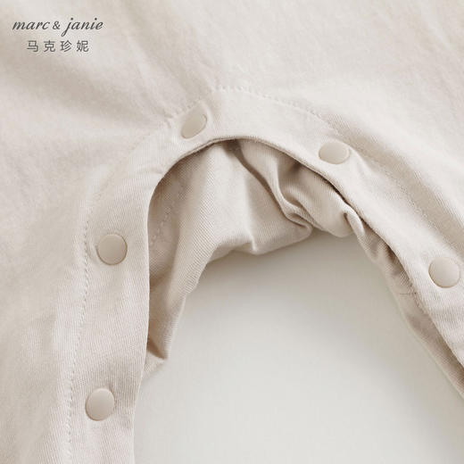 马克珍妮男女宝宝户外风连体衣婴儿小熊涂鸦纯棉哈衣爬服春240127 商品图4