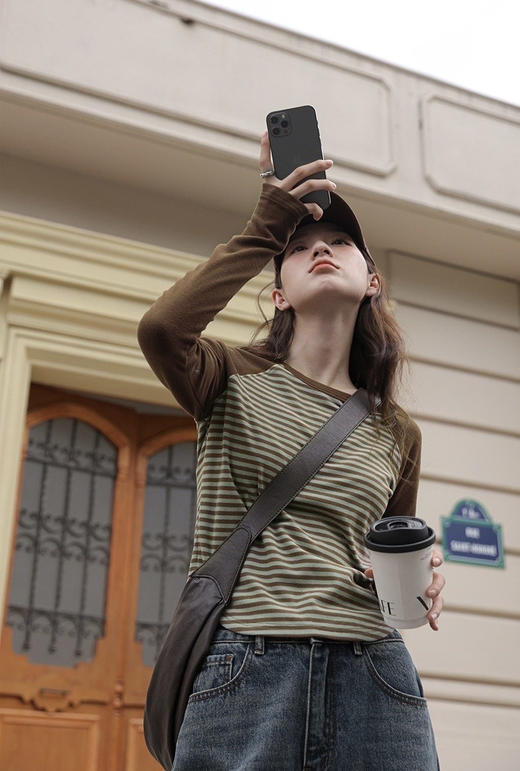 【应季好物】美拉德色系加绒打底衫 商品图3