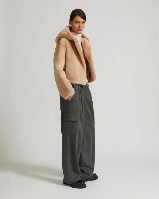 Yves Salomon - Jacket IML - 女装 - 夹克 - 淡橙色 商品图3