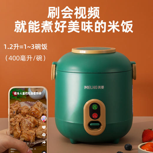 「小功率迷你款」迷你电饭煲1.2L多功能电饭锅 家用学生宿舍蒸煮锅礼品厨房用品 商品图1
