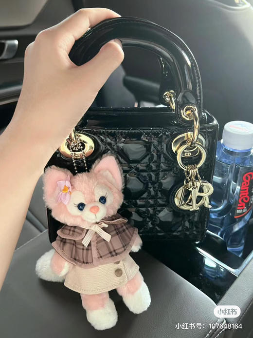 黑色3格漆皮戴妃-金/银扣 商品图8