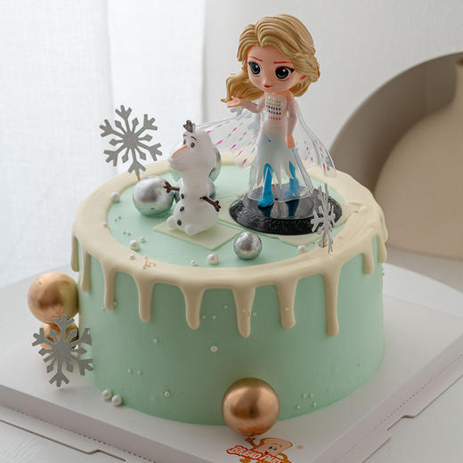 情景蛋糕 冰雪奇缘 艾莎公主 牛奶奶油情景蛋糕 生日蛋糕 大理同城送 商品图1