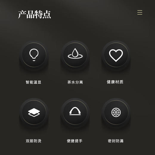 施密特（simita）玻璃杯智能显温双层茶水分离泡茶杯男女士带茶仓便携透明办公车载MBL7001-040A/035A 商品图2