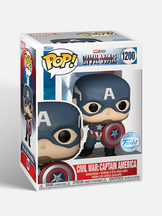 Funko POP Marvel CW BAS Captain America 美漫 美国队长3内战 打造场景POP公仔美国队长限定款手办 70101 商品图4