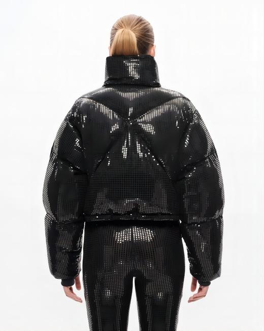 Shoreditch Ski Club - Woven Dissco Puffer Jacket - Black - 女装 - 夹克 - 黑色 商品图2