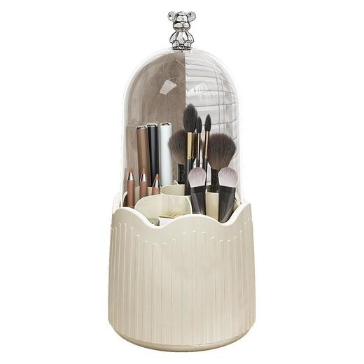 化妆刷收纳桶透明亚克力盒收纳盒塑料防尘旋转刷筒桌面口红化妆品 商品图4