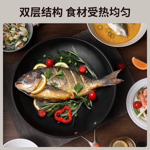 三禾无涂层熟铁锅家用炒菜锅窒氮防锈不粘炒锅少油烟轻铁锅30T1/32T1 商品图6