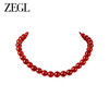 ZEGL红玛瑙串珠项链女S925银2023新款爆款轻奢小众秋冬毛衣锁骨链 商品缩略图1