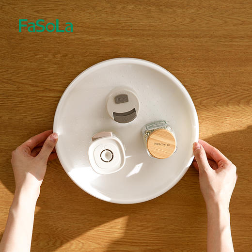 FaSoLa厨房置物架多功能调料品收纳转盘旋转式家用厨房调料瓶神器 商品图6