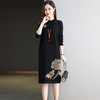 国风配大衣毛衣连衣裙新款提花内搭针织打底衫CC2890 商品缩略图2