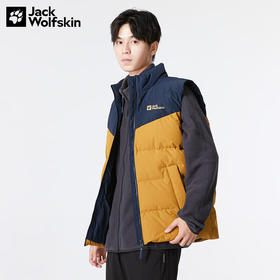 Jack Wolfskin狼爪 马甲 男秋冬新款 撞色550蓬羽绒背心 5222191-5199