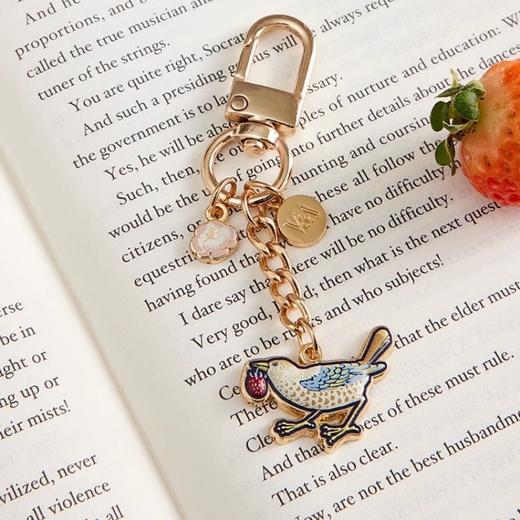 V&A博物馆大师系列 威廉莫里斯 草莓小偷合金色钥匙扣链挂件 商品图1