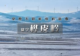【桦皮岭】一幅油墨画の草原天路桦皮岭踏雪-9公里徒步穿越