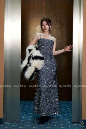 【门店同款】冬季派对复兴-亮片吊带轻礼服 155495183