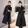 冬季新款，时尚设计感显瘦A型长款过膝V领复古盘扣羽绒服HR-KJFD187 商品缩略图4