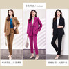 【上衣+裤子】罗蒙女士套装时尚百搭职场通勤简约大众西装两件套女 商品缩略图10
