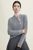 Im Presionismo双开侧拉链珍珠扣针织开衫 商品缩略图3