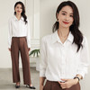 【简约商务】罗蒙四季款女式长袖衬衫百搭时尚清新百搭职场衬衫女 商品缩略图10