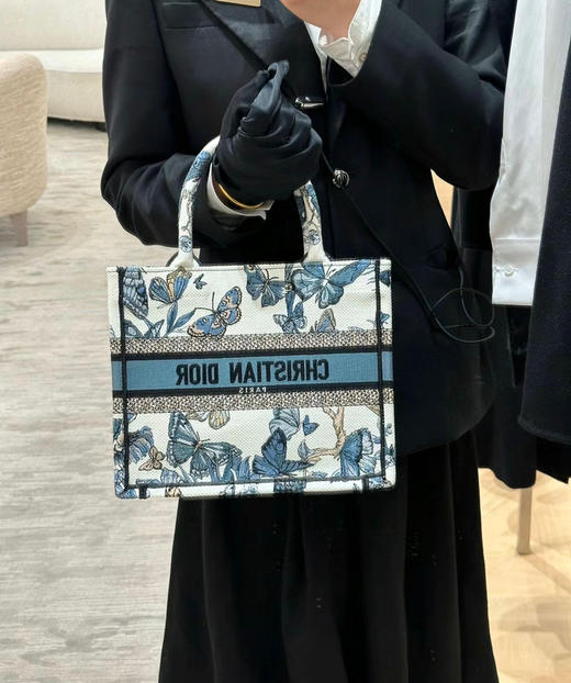 Dior托特小号-蓝蝴蝶 商品图0