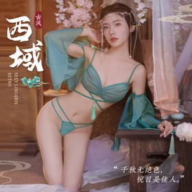 情趣内衣透视激情古风敦煌诱惑床上汉服免脱衣服肚兜睡衣情趣装女