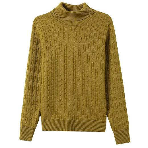 冬季新款，高领螺纹短款女士毛衣套头加厚加绒内搭针织打底衫CC-9-9958 商品图4