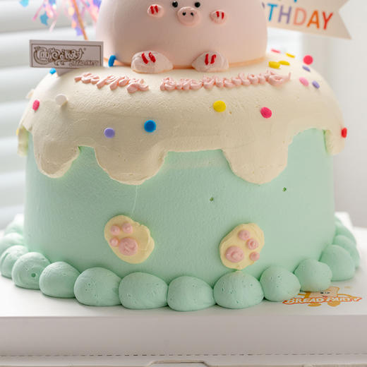 情景蛋糕 福猪猪 牛奶奶油情景蛋糕 生日蛋糕 大理同城送 商品图2