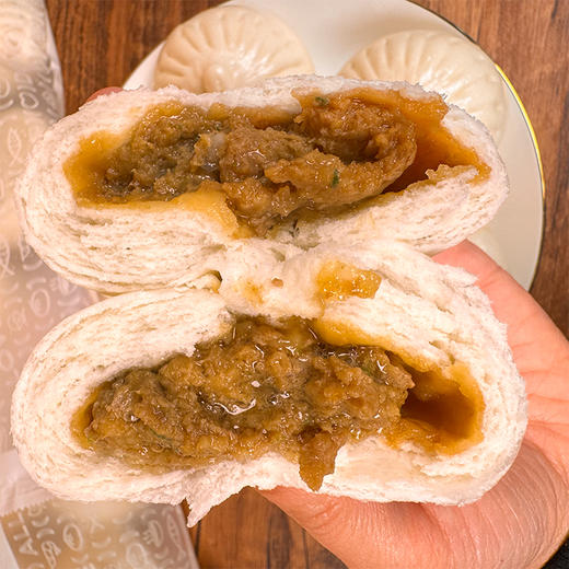 【东园小馆】扬州包子 烧卖 鲜肉/豆沙/萝卜丝/豆腐皮/松子烧卖 480g6枚/袋 商品图2