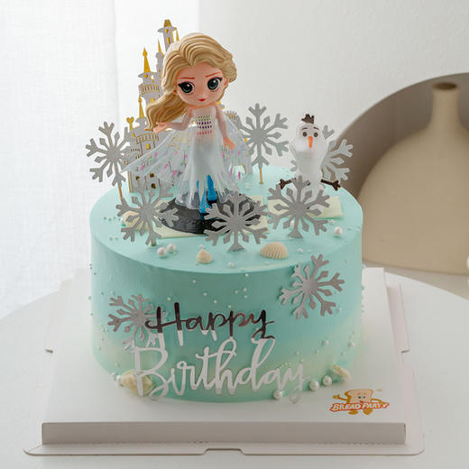 情景蛋糕 冰雪奇缘 艾莎公主 牛奶奶油情景蛋糕 生日蛋糕 大理同城送 商品图1
