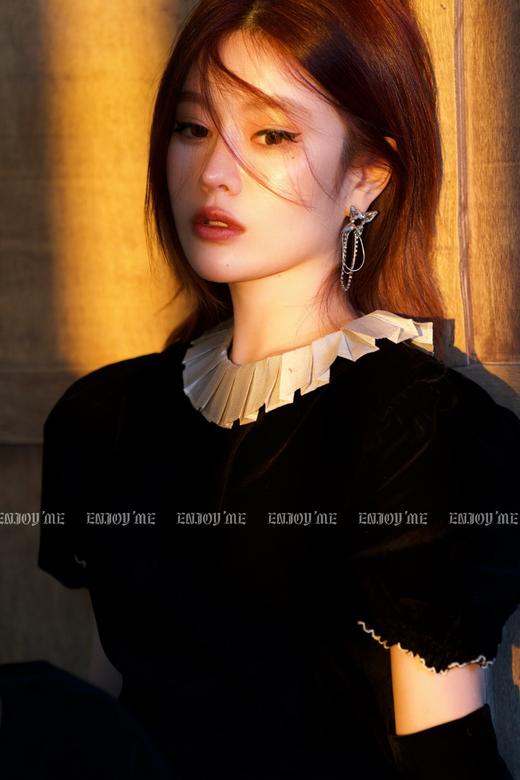 【门店同款】冬季派对复兴-袖套花边领轻礼服 155495079 商品图4