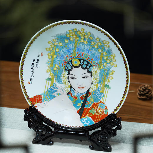 《国粹双绝》艺术赏盘 手工绘制 赠送龙头底座 商品图2