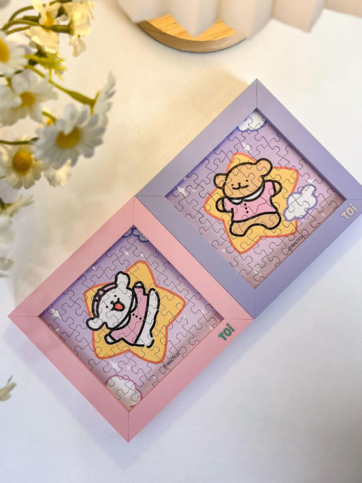 TOI图益-线条小狗-CP盲盒拼图-49片(单盒)（拍6发端盒） 商品图6