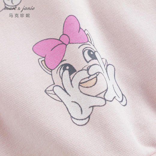 马克珍妮女童连帽卫衣儿童超舒棉宽松卡通上衣外套春装新款240077 商品图4