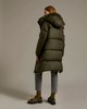 Yves Salomon - Down Coat Technical Fabric/Lg Hair Lamb - Hunter Green - 女装 - 羽绒大衣 - 墨绿 商品缩略图0