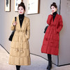 冬季新款，时尚设计感显瘦A型长款过膝V领复古盘扣羽绒服HR-KJFD187 商品缩略图1