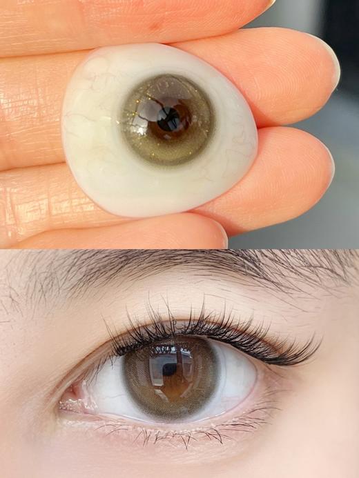 Sntty月抛美瞳 白桃汁 14.2mm 商品图0