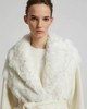 Yves Salomon - Coat Cut And Sewn Knitwear/Lamb Lg Hair - Ivoire - 女装 - 外套 - 象牙白 商品缩略图2