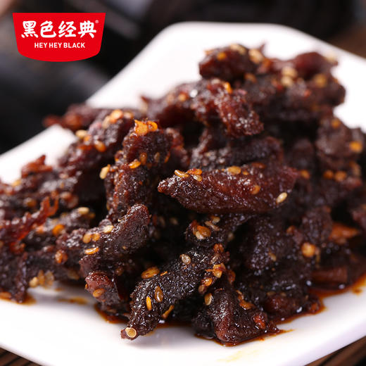 黑色经典小炒黄牛肉香辣味108g/袋 鲜香爽辣 好肉不塞牙 商品图1