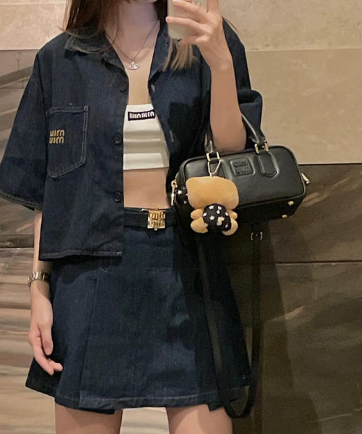 原单品质miumiu复古手提包-黑色 商品图5