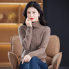 冬季新款，高领螺纹短款女士毛衣套头加厚加绒内搭针织打底衫CC-9-9958 商品缩略图2