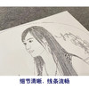 【大彩图】盘虎杰工笔画白描底稿小品现代人物高清打印稿HJ51 商品缩略图4