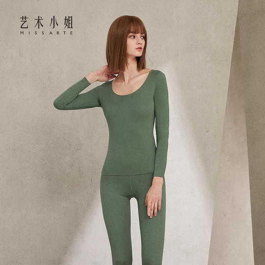 保暖内衣女套装德绒双面自热恒温修身无痕百搭秋衣秋裤MA03BN 商品图2