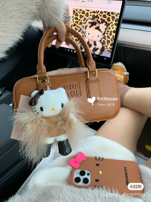 原单品质miumiu复古手提包-棕色 商品图5