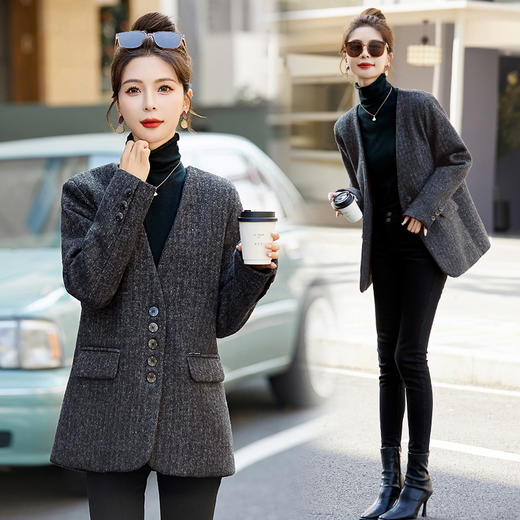 冬季新款，中长款时尚简约大气白鸭绒羽绒服外套HRYZ9576 商品图1