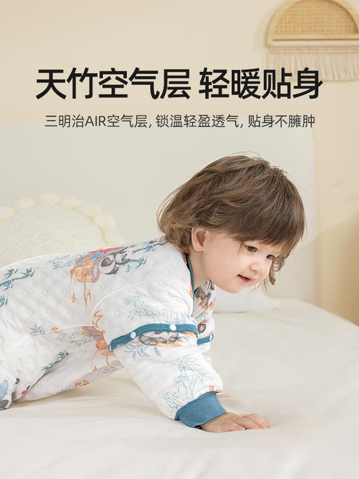 贝肽斯【肽舒】婴儿睡袋春秋冬款空气层恒温新生儿宝宝冬季防踢被 商品图1