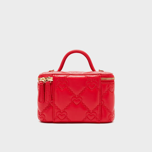 【蛇年中国红礼品系列】梦特娇新款心心相印盒子化妆包小挎包 商品图5