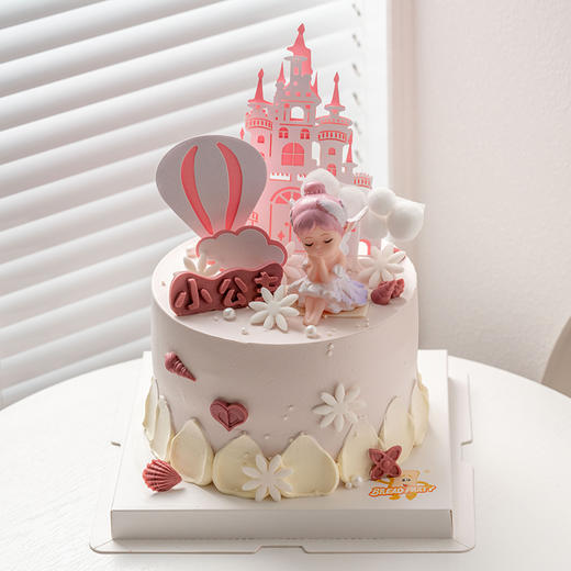 情景蛋糕 小公主 牛奶奶油情景蛋糕 生日蛋糕 大理同城送 商品图0
