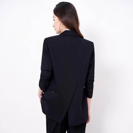 【上衣+裤子】罗蒙女士套装时尚百搭职场通勤简约大众西装两件套女 商品图4