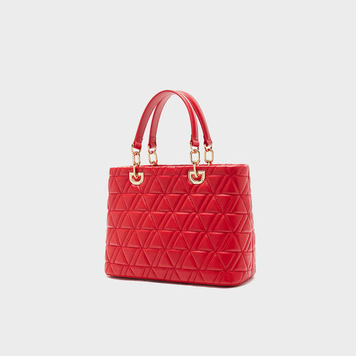 【蛇年中国红礼品系列】梦特娇新款秋冬优雅菱格戴妃包 商品图2