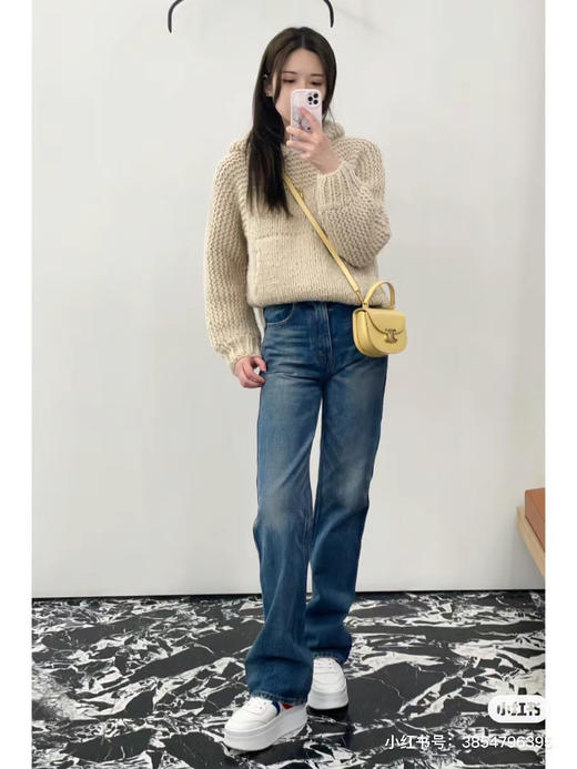 Celine迷你马鞍-奶黄色 商品图2